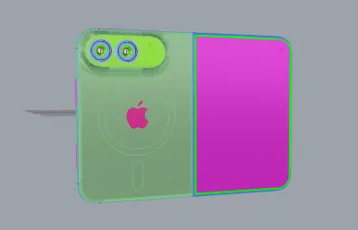 iPhone 18 Fold / iPhone折叠手机rhino模型