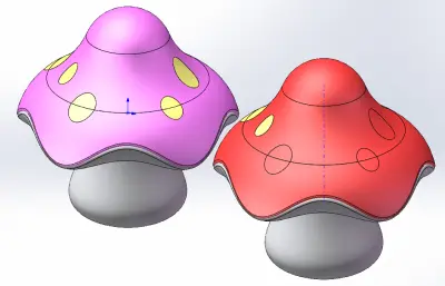 蘑菇三维造型