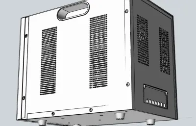 稳压电源TND1-5外壳stp模型