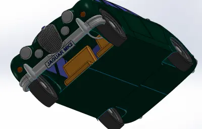 捷豹马克Mk2汽车外壳solidworks模型