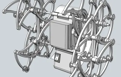 电控“风力仿生兽”玩具爬行机器人