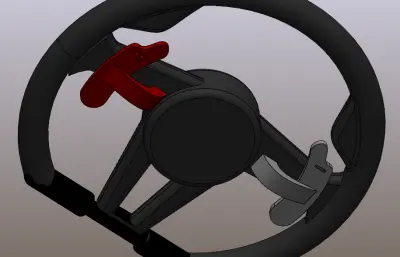 保时捷方向盘solidworks模型