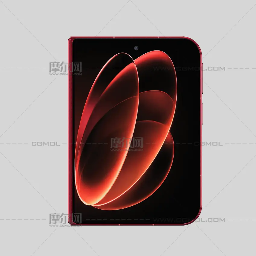 小米Xiaomi 18 Fold手机C4D,KEYSHOT模型