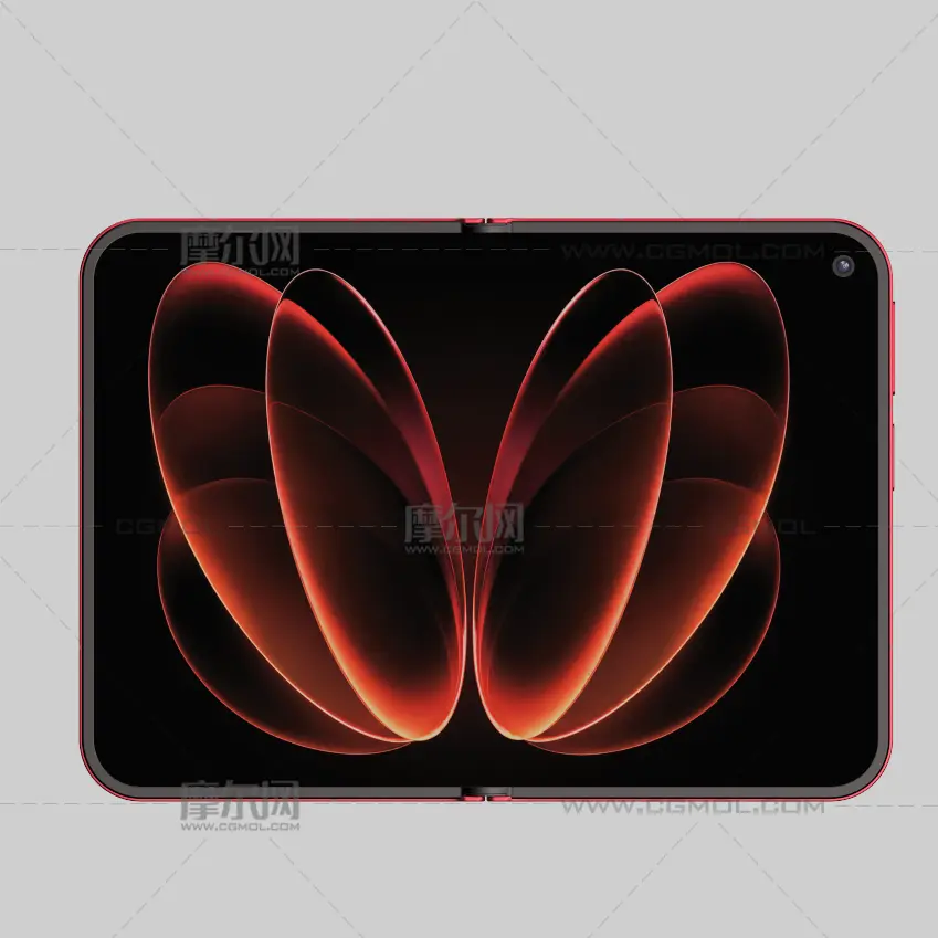 小米Xiaomi 18 Fold手机C4D,KEYSHOT模型