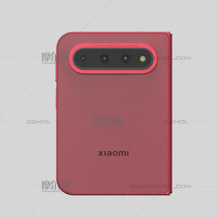 小米Xiaomi 18 Fold手机C4D,KEYSHOT模型