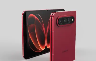 小米Xiaomi 18 Fold手机C4D,KEYSHOT模型