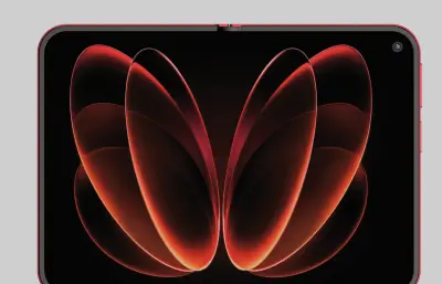 小米Xiaomi 18 Fold手机C4D,KEYSHOT模型