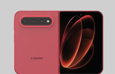 小米Xiaomi 18 Fold手机C4D,KEYSHOT模型