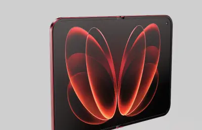 小米Xiaomi 18 Fold手机C4D,KEYSHOT模型
