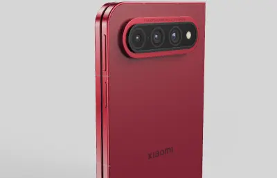 小米Xiaomi 18 Fold手机C4D,KEYSHOT模型