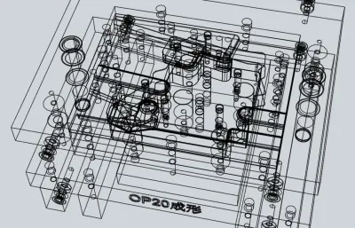 摩托底板模具设计