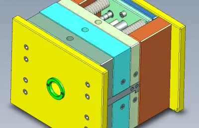 汽车端盖塑胶模具