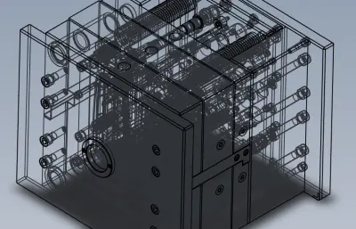 汽车端盖塑胶模具