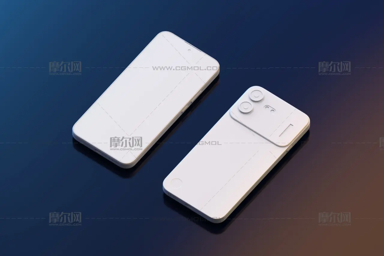 Nothing Phone 4b手机外观3dm,stp模型