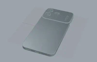 Nothing Phone 4b手机外观3dm,stp模型