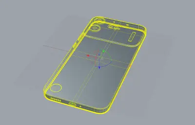 Nothing Phone 4b手机外观3dm,stp模型