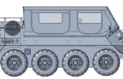 BM1水陆两栖全地形车stp模型