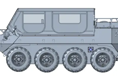 BM1水陆两栖全地形车stp模型