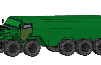 10×10轮式水陆两栖全地形车