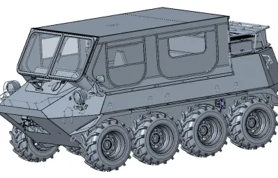 BM1水陆两栖全地形车stp模型