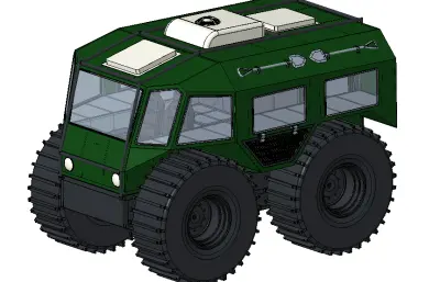 DX1水陆两栖全地形车,4×4轮式全地形车
