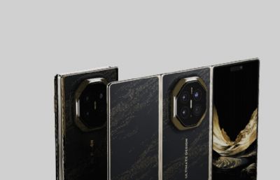 华为HUAWEI Mate XT 2非凡大师手机C4D,KEYSHOT模型