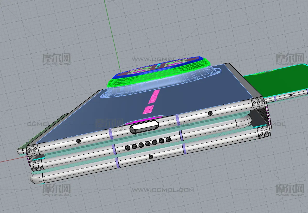 华为HUAWEI Mate XT 2 非凡大师手机3dm,stp,obj格式模型