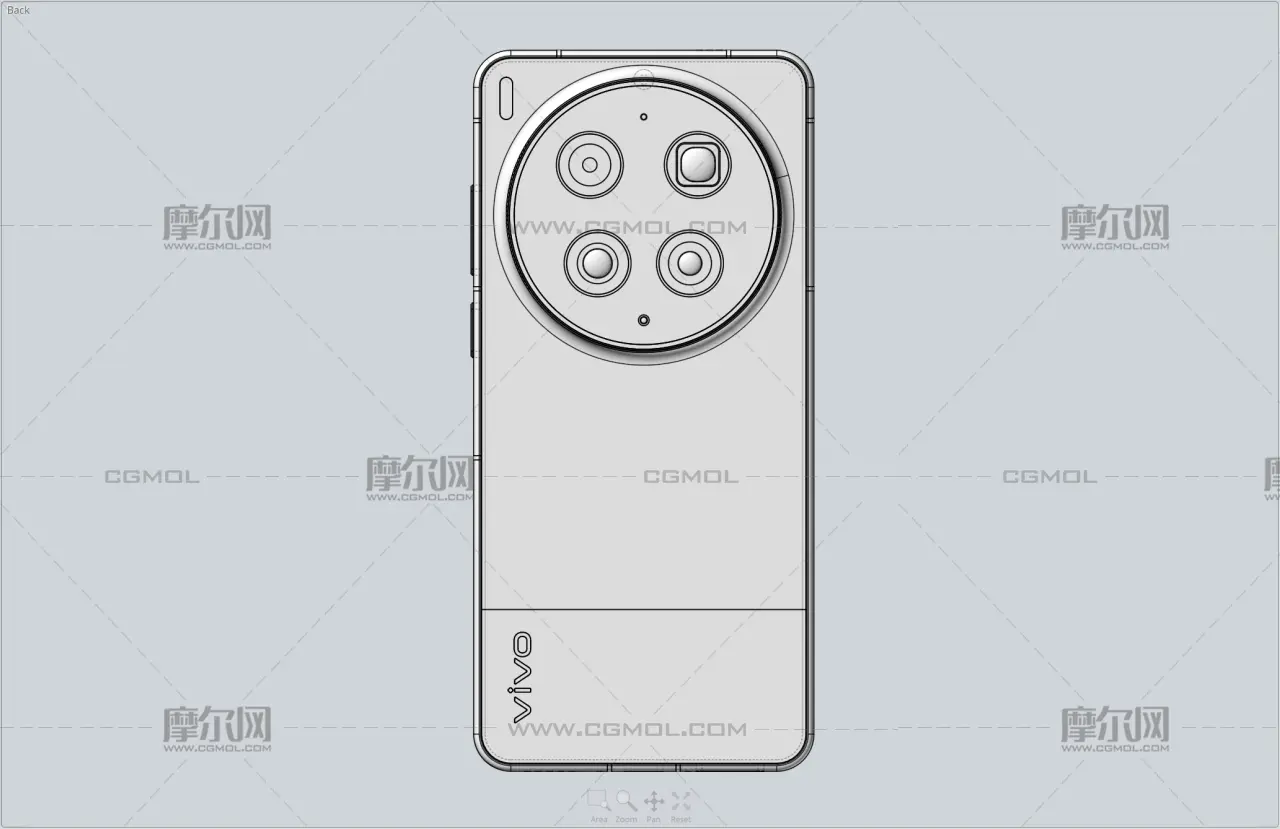 VIVO X300 Ultra手机3D模型stp，obj白膜,C4D&OC渲染