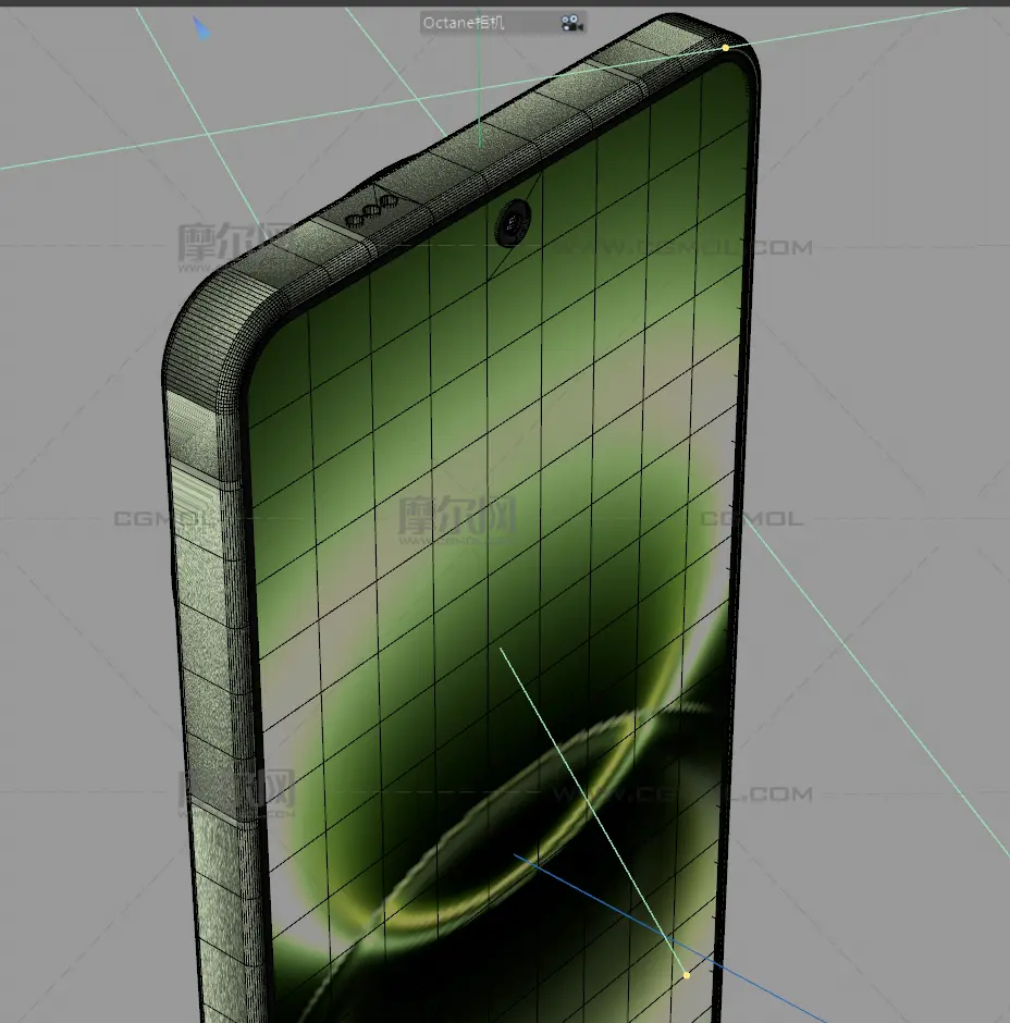VIVO X300 Ultra手机3D模型stp，obj白膜,C4D&OC渲染