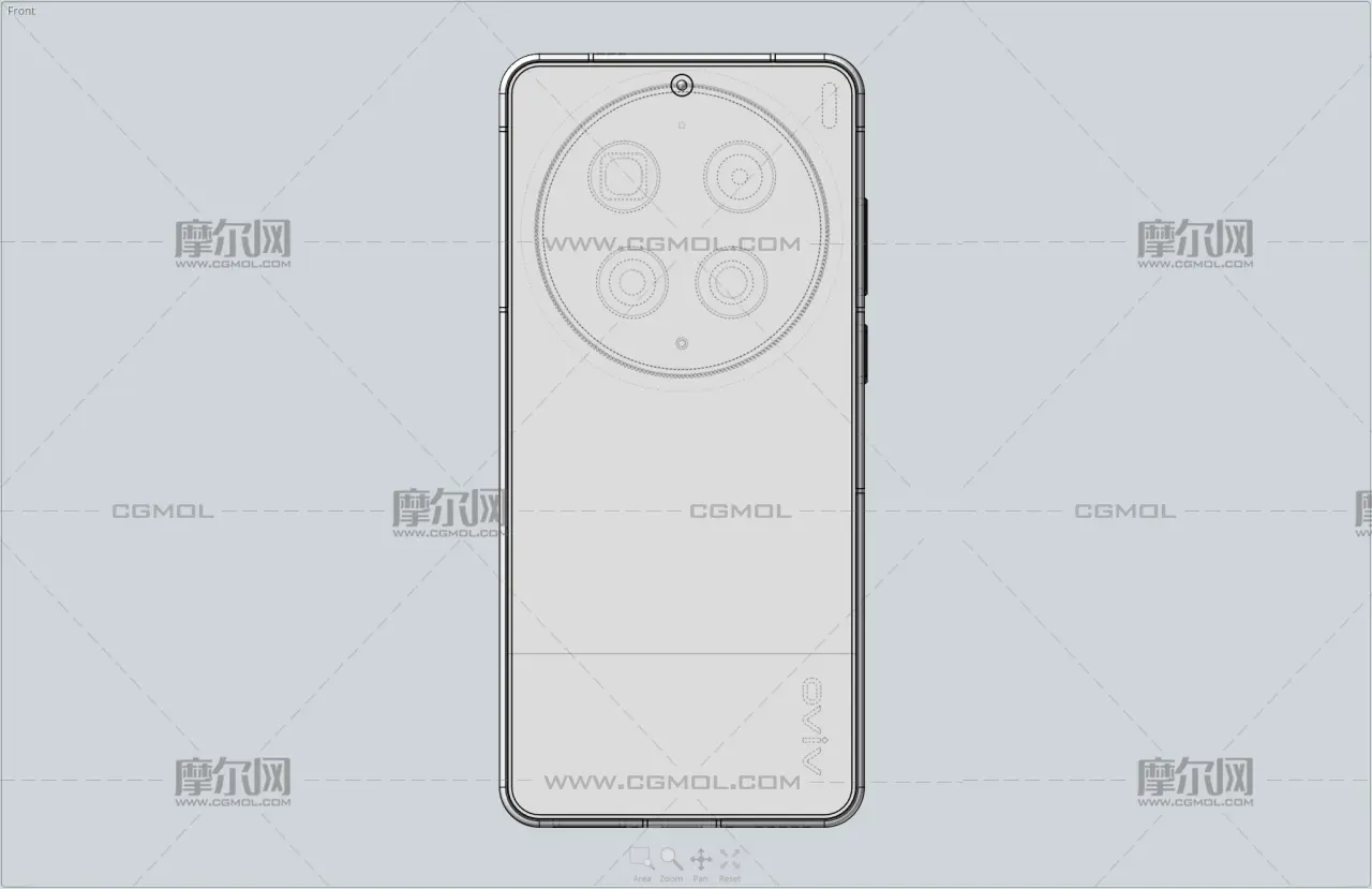 VIVO X300 Ultra手机3D模型stp，obj白膜,C4D&OC渲染