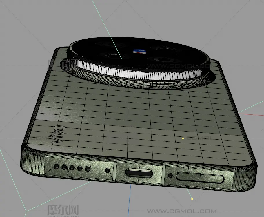 VIVO X300 Ultra手机3D模型stp，obj白膜,C4D&OC渲染