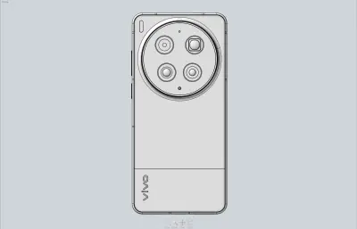 VIVO X300 Ultra手机3D模型stp，obj白膜,C4D&OC渲染