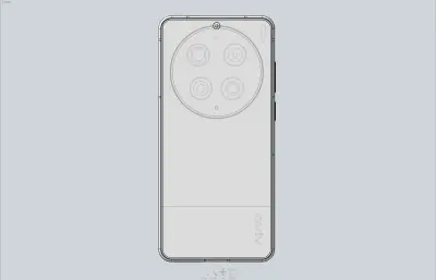 VIVO X300 Ultra手机3D模型stp，obj白膜,C4D&OC渲染