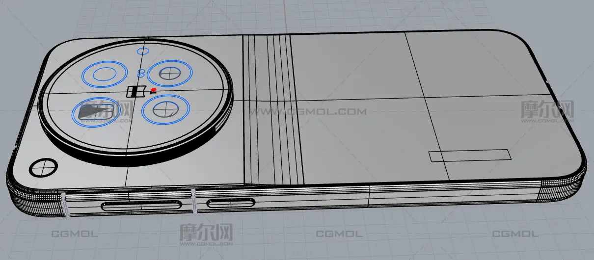 vivo X500 Pro手机外观模型