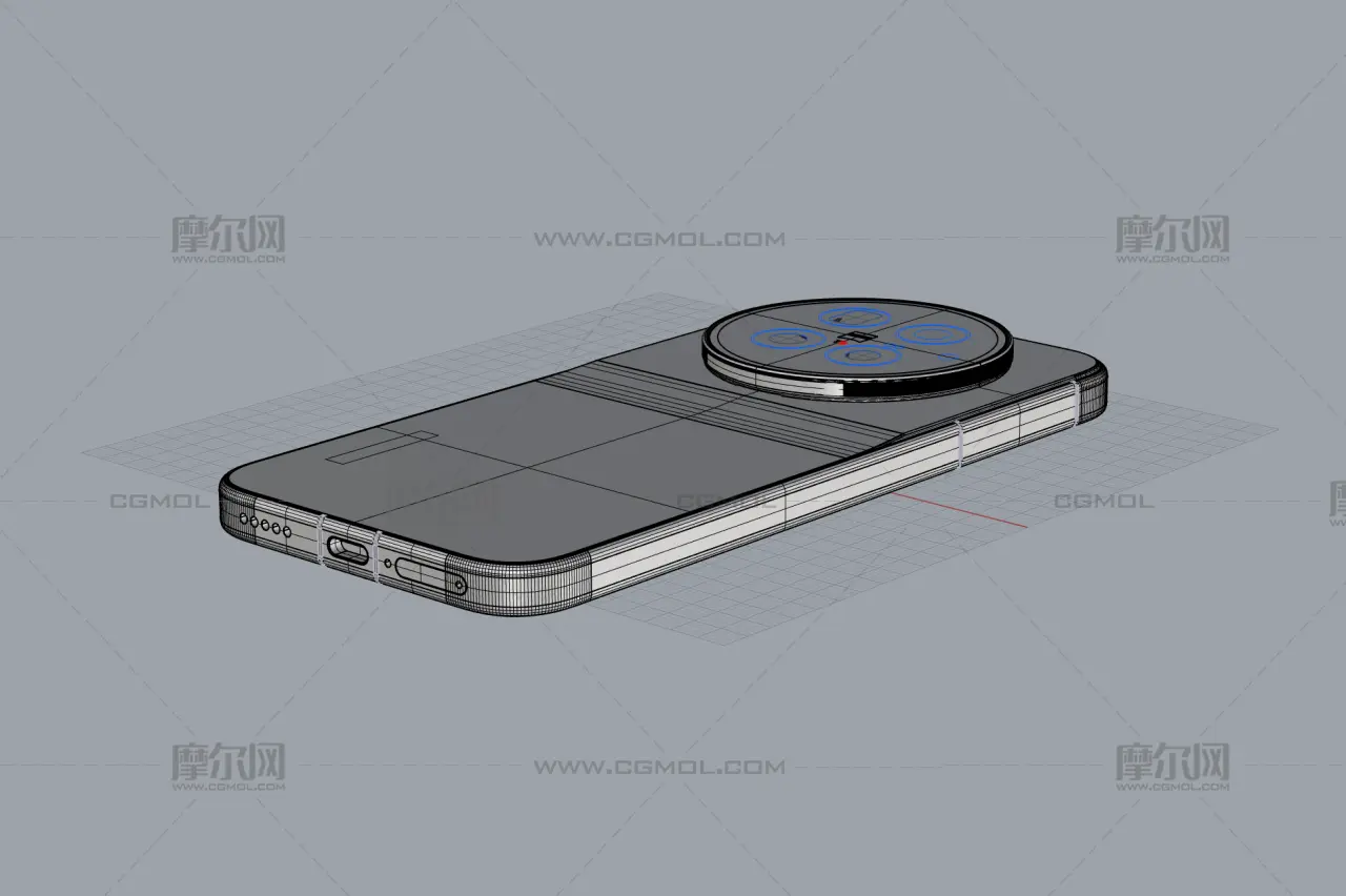 vivo X500 Pro手机外观模型