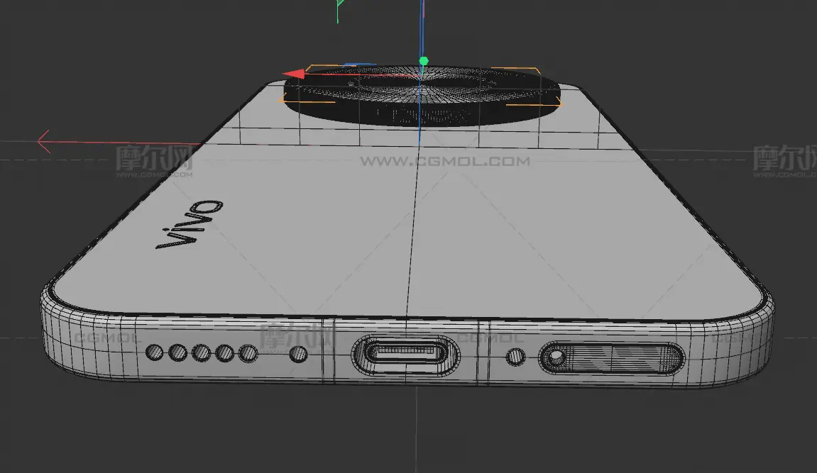 vivo X500 Pro Max手机c4d,keyshot模型