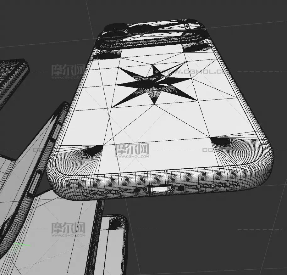 苹果iphone18pro/‌iPhone Duo手机外观c4d,keyshot模型
