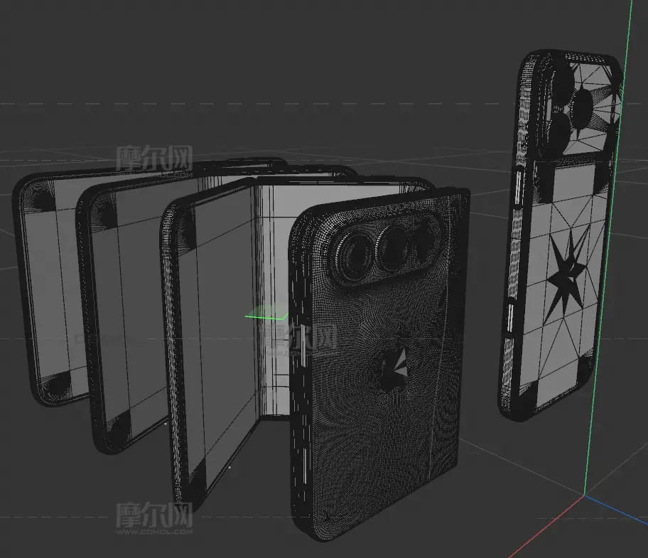 苹果iphone18pro/‌iPhone Duo手机外观c4d,keyshot模型