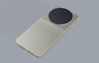 vivo X500 Pro Max手机外观3dm,stp模型