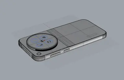 vivo X500 Pro手机外观模型