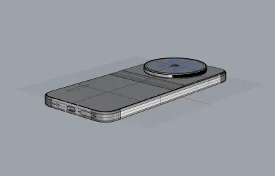 vivo X500 Pro手机外观模型