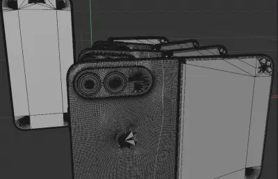 苹果iphone18pro/‌iPhone Duo手机外观c4d,keyshot模型