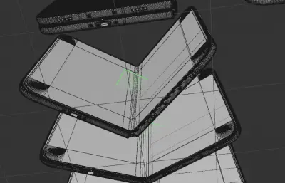 苹果iphone18pro/‌iPhone Duo手机外观c4d,keyshot模型