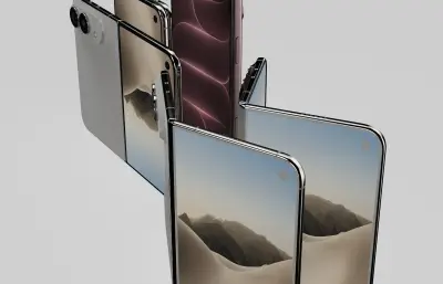 苹果iphone18pro/‌iPhone Duo手机外观c4d,keyshot模型
