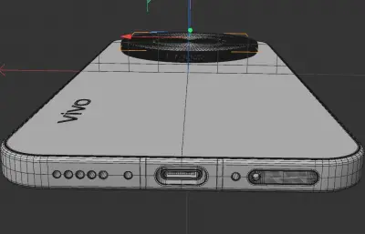 vivo X500 Pro Max手机c4d,keyshot模型