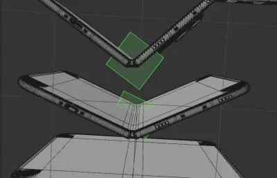 苹果iphone18pro/‌iPhone Duo手机外观c4d,keyshot模型