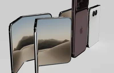 苹果iphone18pro/‌iPhone Duo手机外观c4d,keyshot模型