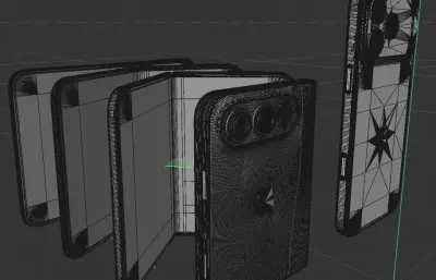 苹果iphone18pro/‌iPhone Duo手机外观c4d,keyshot模型