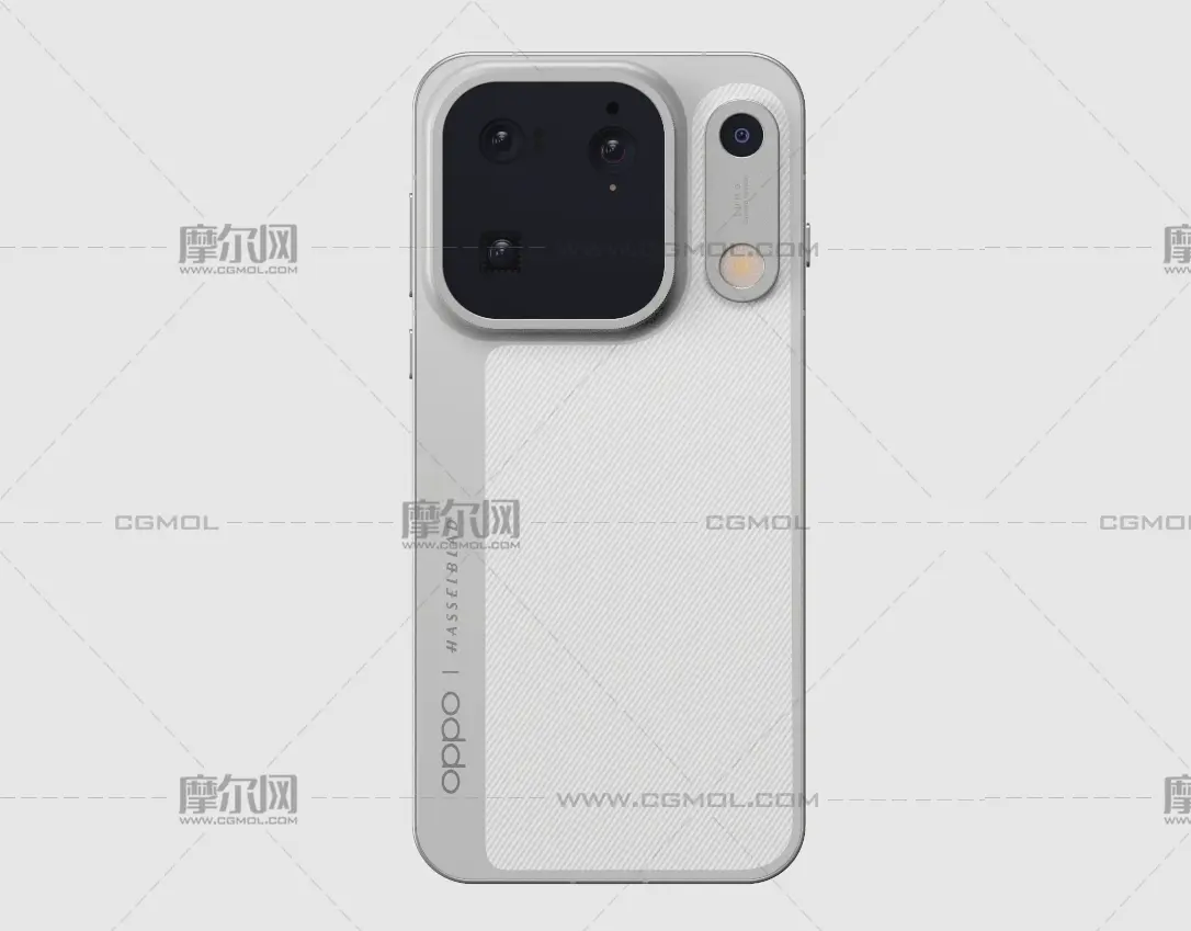 OPPO Find X10 Pro Max手机c4d,keyshot模型