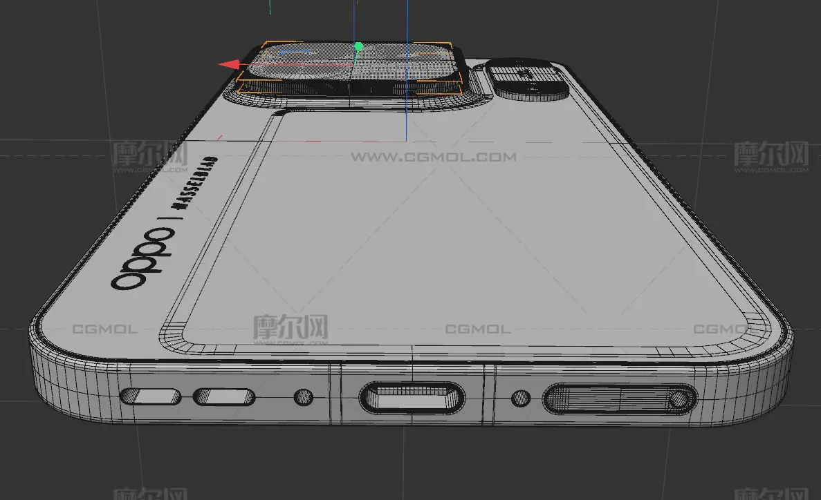 OPPO Find X10 Pro Max手机c4d,keyshot模型